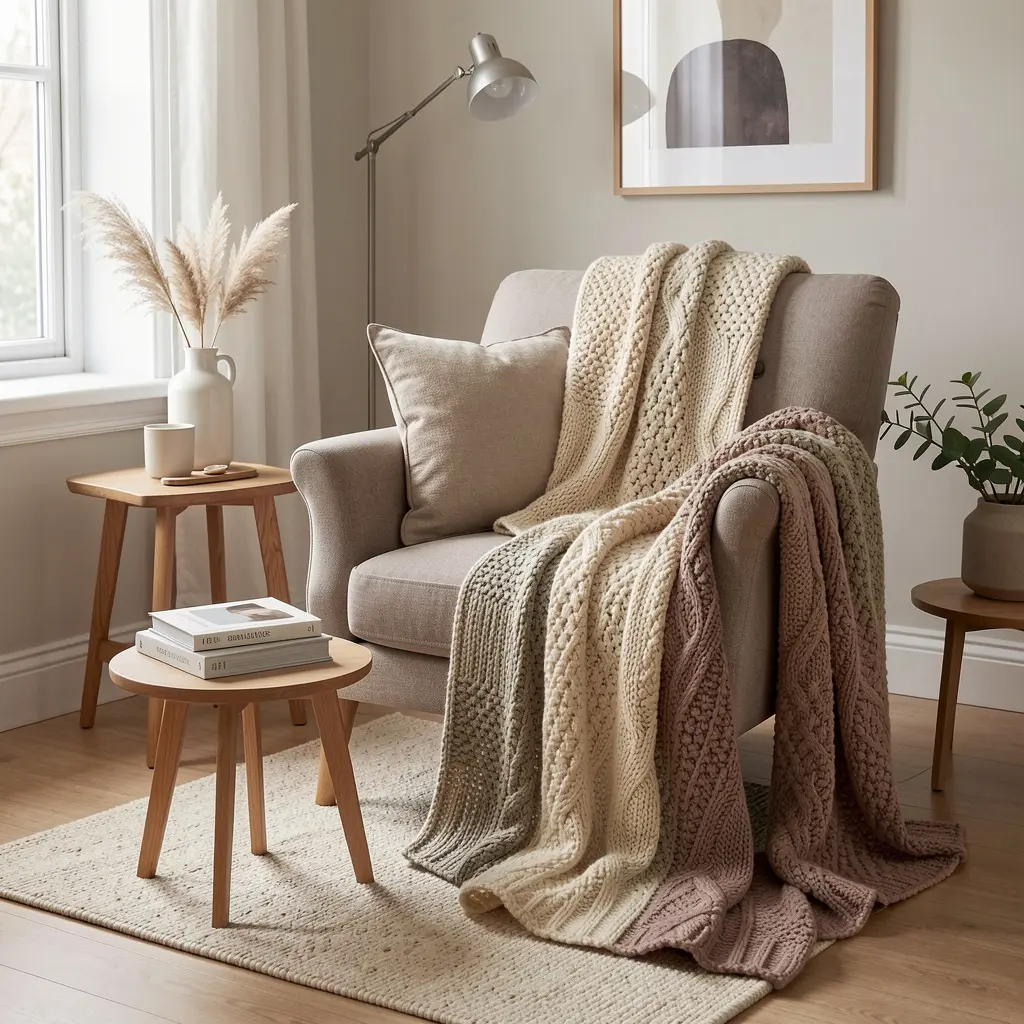 Elegant stue med skandinavisk design